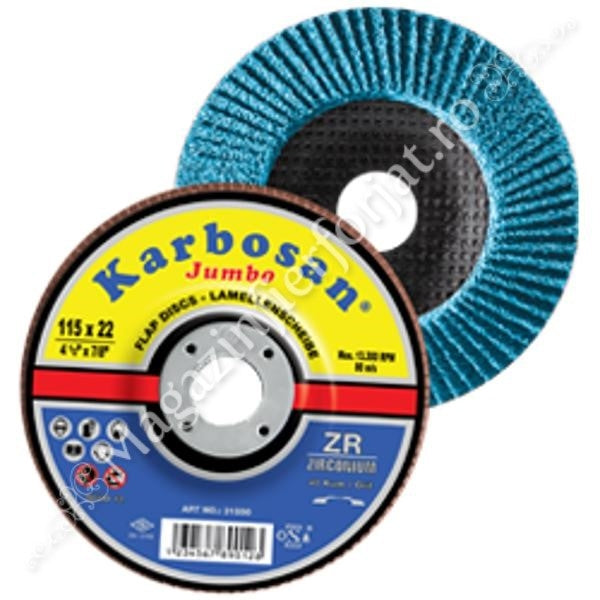 Disc de polizare lamelar 125 Gr.40 JUMBO KARBOSAN