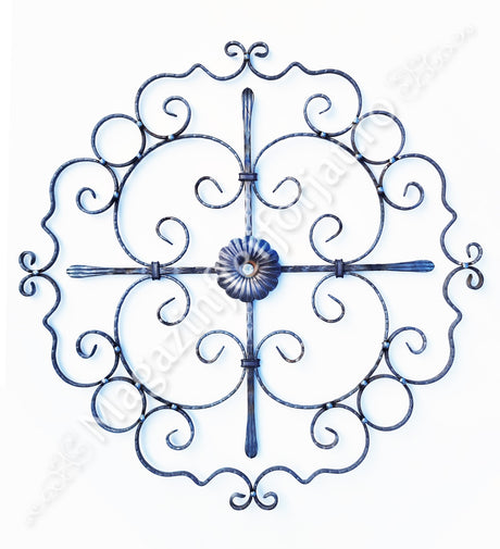 UNV80.10 Medalion rozeta din fier forjat model "REGAL" 775X775mm