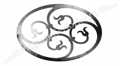 UNV94.11 Medalion decorativ din tabla debitata laser, model „LIANA” 550x380x3mm cu grosimea de 3mm