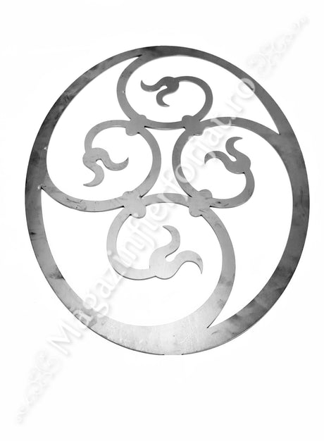 UNV94.11 Medalion decorativ din tabla debitata laser, model „LIANA” 550x380x3mm cu grosimea de 3mm
