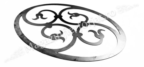 UNV94.11 Medalion decorativ din tabla debitata laser, model „LIANA” 550x380x3mm cu grosimea de 3mm