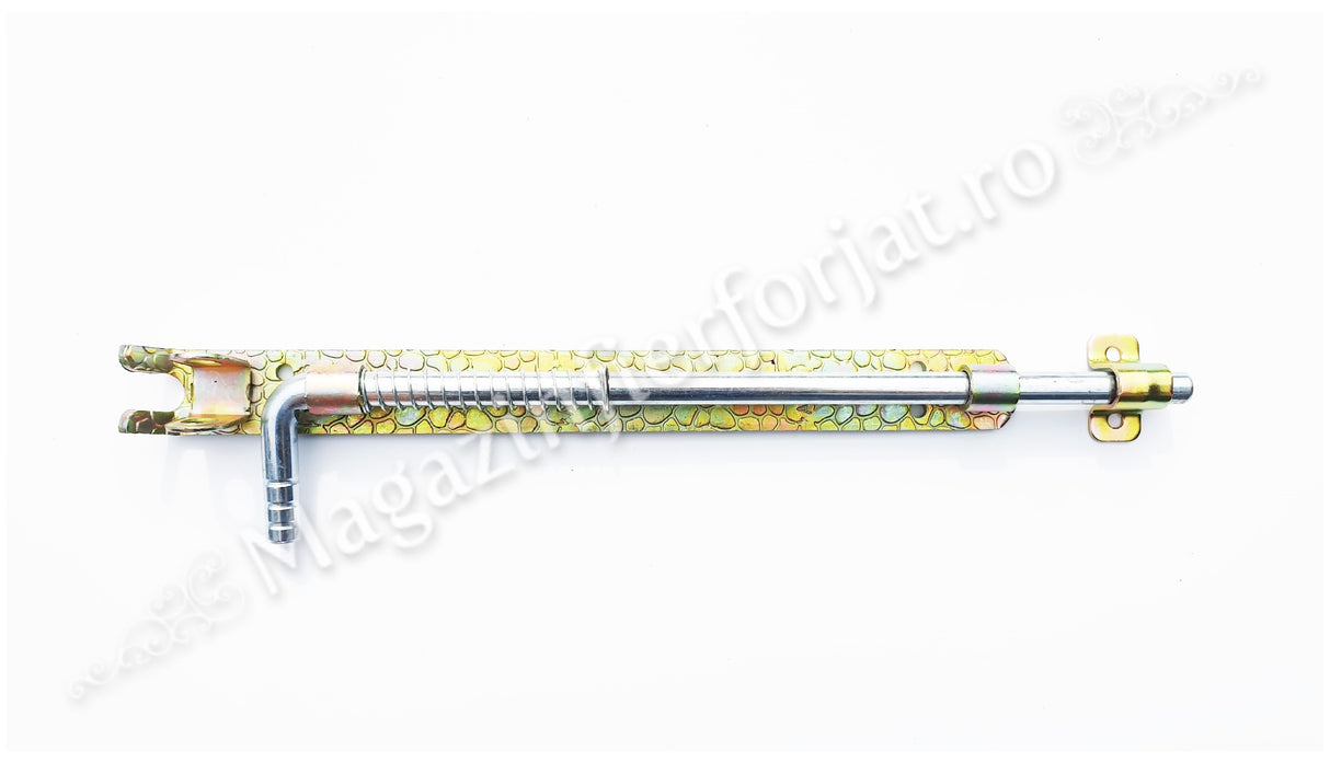 Zavor cu ARC din fier forjat Zincat cu L.300mm D.12mm si pregatire pentru lacat