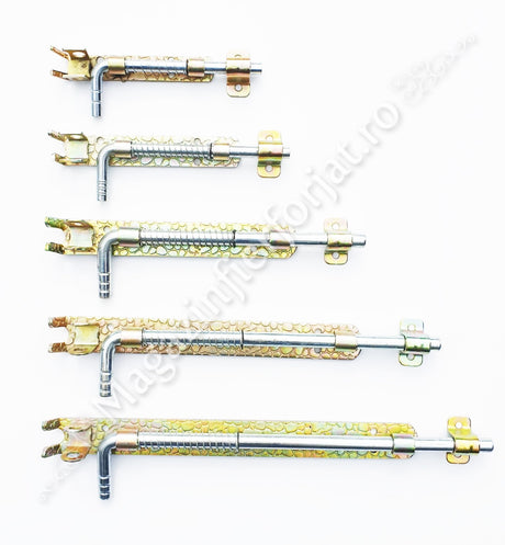 Zavor cu ARC din fier forjat Zincat cu L.200mm D.12mm si pregatire pentru lacat