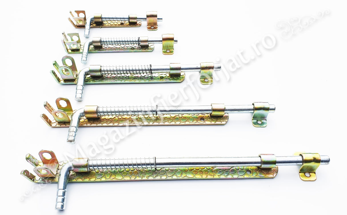 Zavor cu ARC din fier forjat Zincat cu L.300mm D.12mm si pregatire pentru lacat