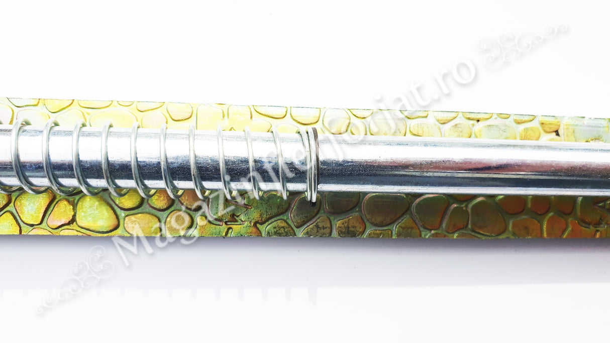 Zavor cu ARC din fier forjat Zincat cu L.250mm D.12mm si pregatire pentru lacat