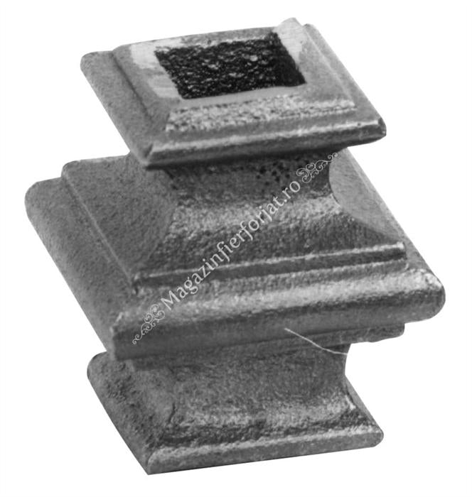 746/1 Pafta turnata din aliaj fier-fonta cu interiorul pentru patrat de 12x12mm cu H.45mm x L.40mm