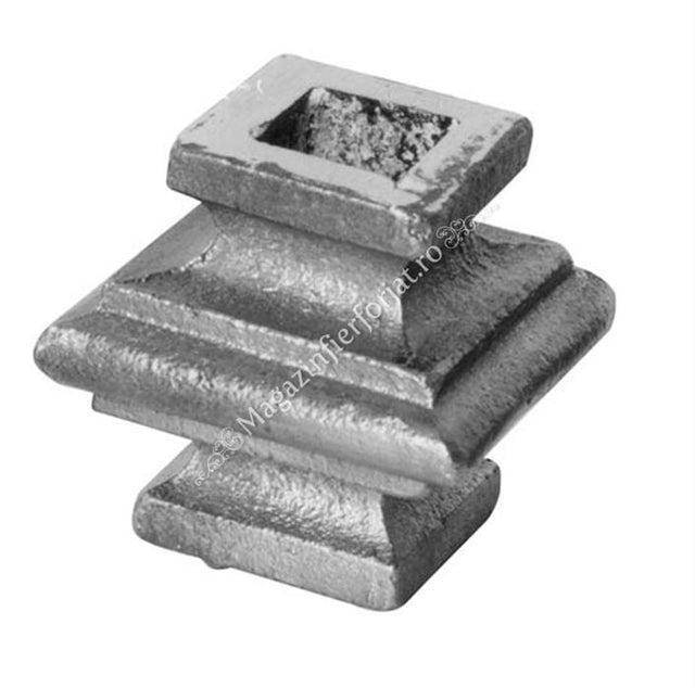 746/3 Pafta turnata din aliaj fier-fonta cu interiorul pentru patrat de 16x16mm cu H.48mm x L.48mm