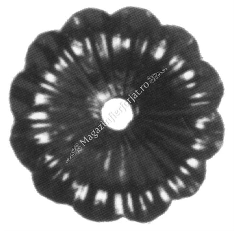 116/A/3 Floare amprentata D.95mm din tabla cu grosimea 3mm