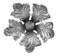 665/1 Floare decorativa forjata cu D.130mm din tabla de grosime 4mm