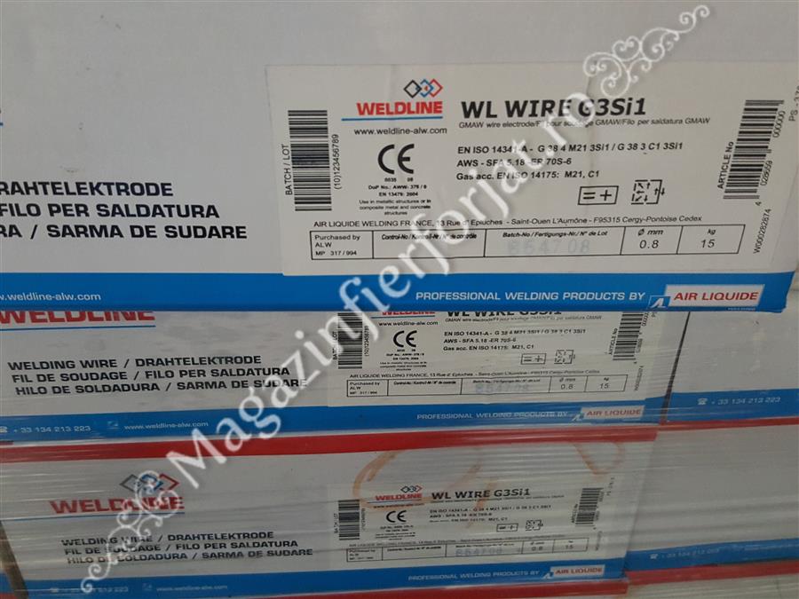 Sarma sudura WELDLINE G3Si1 0,8mm 15KG