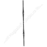 1177/6 Balustru forjat cu 2 paftale INSERATE din otel rotund D.12mm H.1000mm
