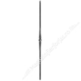 1177/7 Balustru forjat cu pafta INSERATA din otel rotund D.14mm H.1000mm