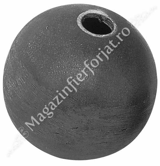 1394/10 BILA SFERA GOALA D.60mm sudata din 2 calote cu tabla de 2mm si 1 gaura de 10mm 