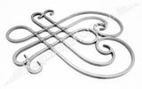 13.023.02 Panou medalion forjat "LIRA cu FLORI" H.625mm L.455mm din otel 12x12mm neted