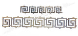 55.030 Ornament model GRECESC 500x100mm turnat din aliaj sudabil fier-fonta