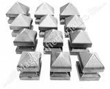 167/11 Capac PIRAMIDAL INALT - SUDAT PARTIAL cu 4 dimensiuni: 80x80mm / 100x100mm / 120x120mm / 150x150mm, grosime 2.30mm, de la Arteferro Italia