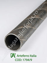 1794/9/6000 Teava ROTUNDA STRIATA cu efect de RASUCITA D.40x2,0mm ARTEFERRO ITALIA