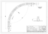 KIT de POARTA CULISANTA CURBATA / ARTICULATA IBFM Italia pentru Automatizare Frontala, cu 3 variante de deschideri 4ML / 5ML / 6ML