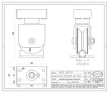 3402 ROLA PIVOTANTA din kit-ul POARTA CULISANTA CURBATA / ARTICULATA IBFM Italia