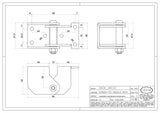 KIT de POARTA CULISANTA CURBATA / ARTICULATA IBFM Italia pentru Automatizare Frontala, cu 3 variante de deschideri 4ML / 5ML / 6ML