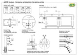 3402DM PLACA SABLON ROLA din kit-ul POARTA CULISANTA CURBATA / ARTICULATA IBFM Italia