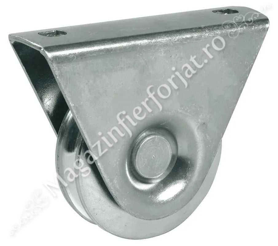Rola cu suport exterior pentru profil Rotund Ø16mm D.80mm IBFM Italia 400KG greutatea maxima a portii