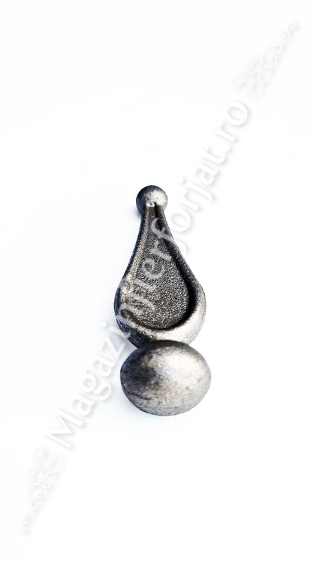 40.098.03 Varf model "Lacrima cu bila MIC" cu H.88mm L.28mm D.24m turnat din otel