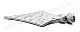 40.120 Varf de gard model "LANCE CU 2 BILE" turnat din OTEL cu H.175mm L.55mm cu baza D.30mm