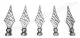 40.120 Varf de gard model "LANCE CU 2 BILE" turnat din OTEL cu H.175mm L.55mm cu baza D.30mm
