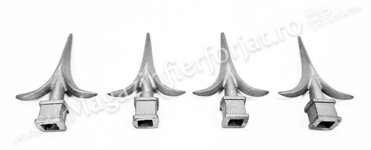 40.513 Varf model "BRAD" turnat din aliaj fier-fonta cu H.136mm x L.90mm si gaura de 15.5x15.5mm