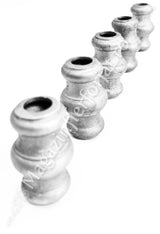 41.000.16 Pafta turnata cu basorelief H.64mm, interiorul rotund D.16mm, aliaj fier-fonta sudabila