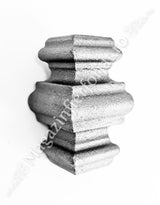 41.022 Pafta turnata din aliaj fier-fonta cu interiorul 16.5x16.5mm cu H.68mm x L.40mm
