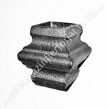 41.130.20 Pafta turnata cu basorelief H.45mm, interiorul 21.5x21.5mm, aliaj fier-fonta sudabila