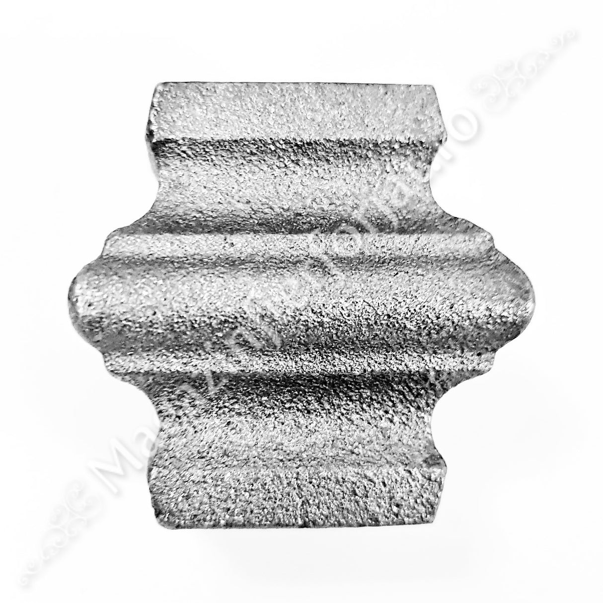 41.130.20 Pafta turnata cu basorelief H.45mm, interiorul 21.5x21.5mm, aliaj fier-fonta sudabila