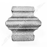 41.130.20 Pafta turnata cu basorelief H.45mm, interiorul 21.5x21.5mm, aliaj fier-fonta sudabila