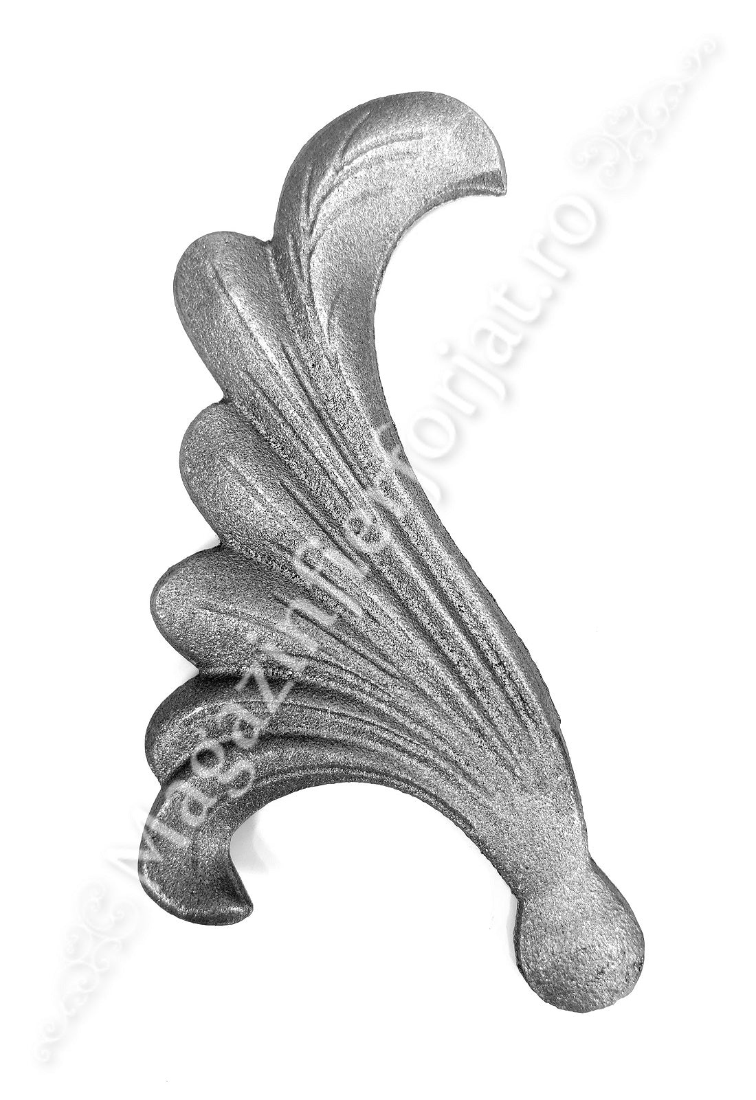 52.072 Frunza model ARIPA Stanga H.190mm L.95mm turnata din OTEL cu grosimea 8mm