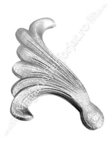 52.072 Frunza model ARIPA Stanga H.190mm L.95mm turnata din OTEL cu grosimea 8mm