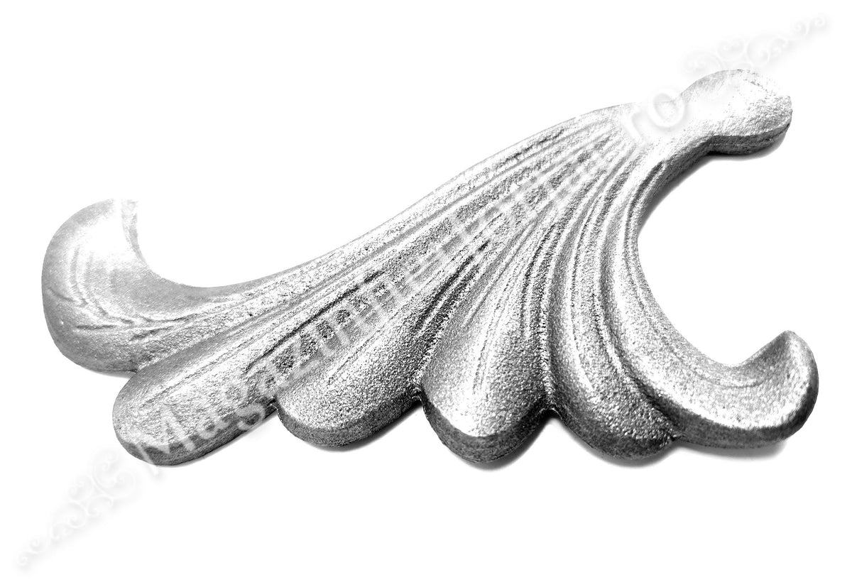 52.072 Frunza model ARIPA Stanga H.190mm L.95mm turnata din OTEL cu grosimea 8mm