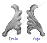 52.072 Frunza model ARIPA Stanga H.190mm L.95mm turnata din OTEL cu grosimea 8mm