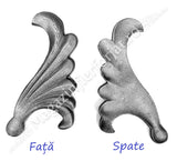 52.073 Frunza model ARIPA Dreapta H.190mm L.95mm turnata din OTEL cu grosimea 8mm