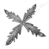 51.101.01 Frunza model STEJAR turnata din OTEL cu H.120mm x L.40mm si grosime 4mm