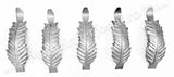 51.109.01 Frunza din tabla decapata ambutisata cu H.195mm x L.60mm si grosime 1mm