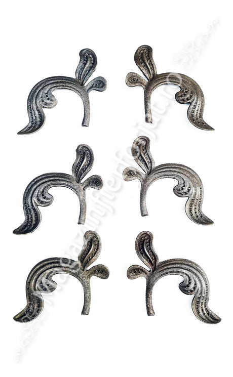 51.114 Frunza turnata H.160mm cu baza rotunda D.12mm DREAPTA