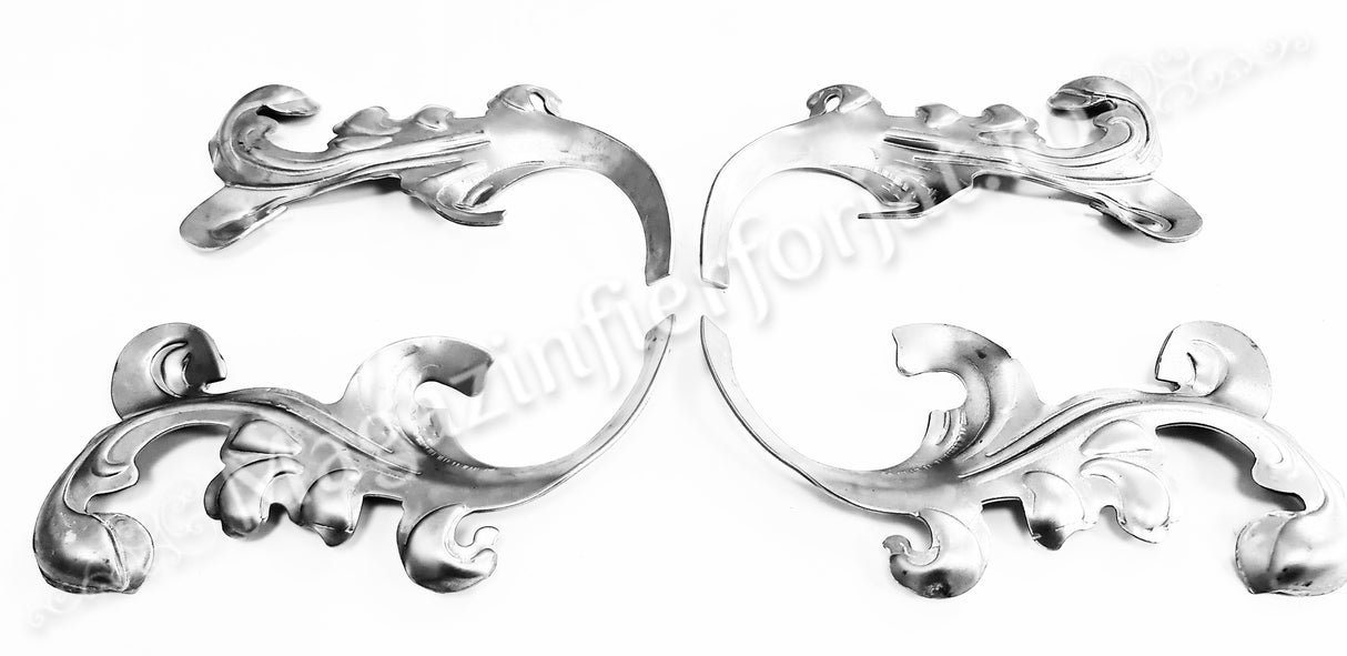 51.121 Frunza din tabla decapata ambutisata cu H.200mm x L.95mm si grosime 2mm, STANGA