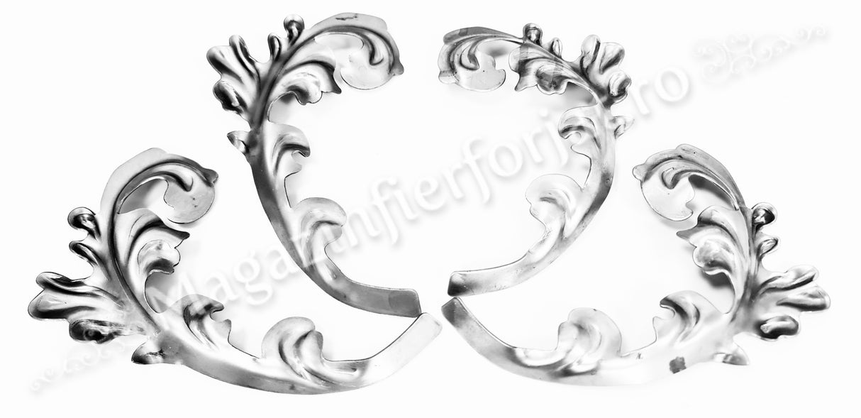 51.125 Frunza din tabla decapata ambutisata cu H.230mm x L.135mm si grosime 2mm, STANGA