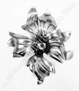 51.235 Floare ORHIDEE ambutisata asimetrica 135x135mm din tabla grosime 1.2mm