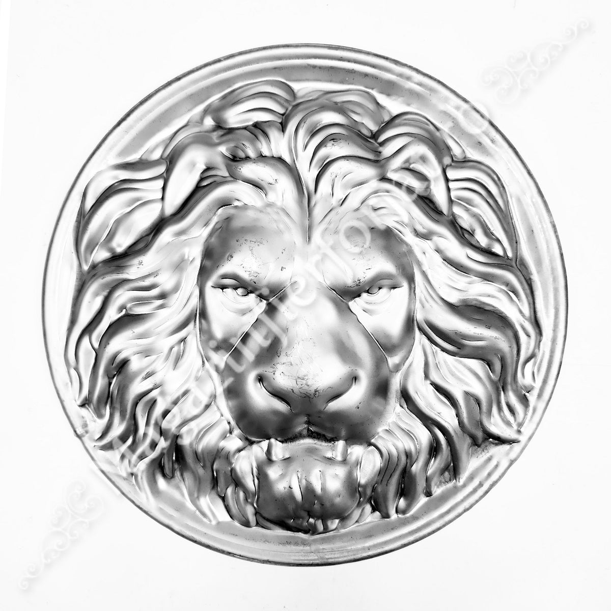 51.254.01 Medalion decorativ CAP LEU cu D.250mm din tabla 1mm