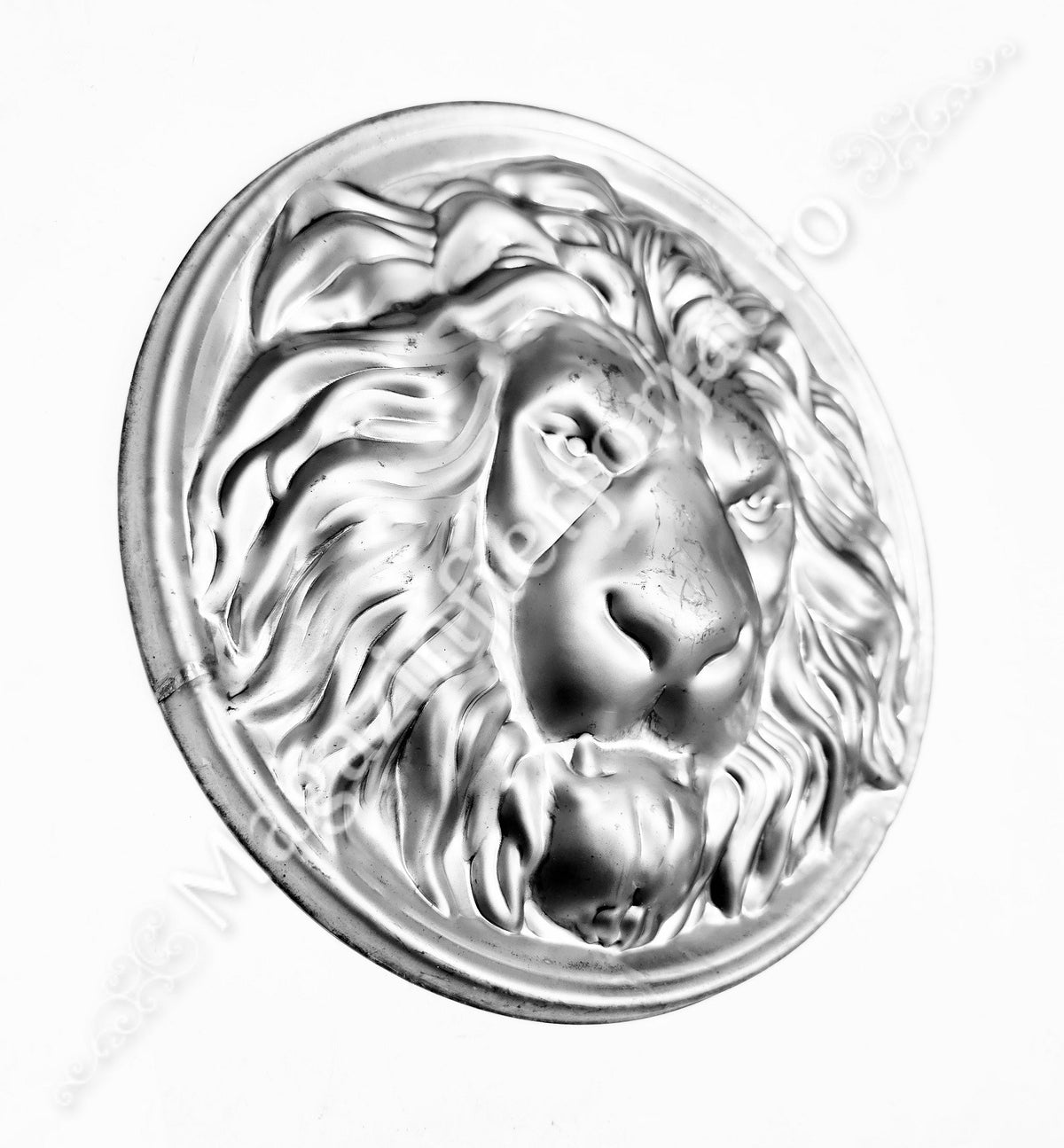 51.254.01 Medalion decorativ CAP LEU cu D.250mm din tabla 1mm