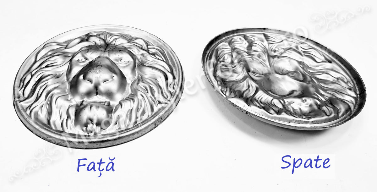 51.254.01 Medalion decorativ CAP LEU cu D.250mm din tabla 1mm