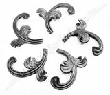 52.004 Frunza turnata din OȚEL H.95mm L.105mm grosime 3mm model de partea Dreapta